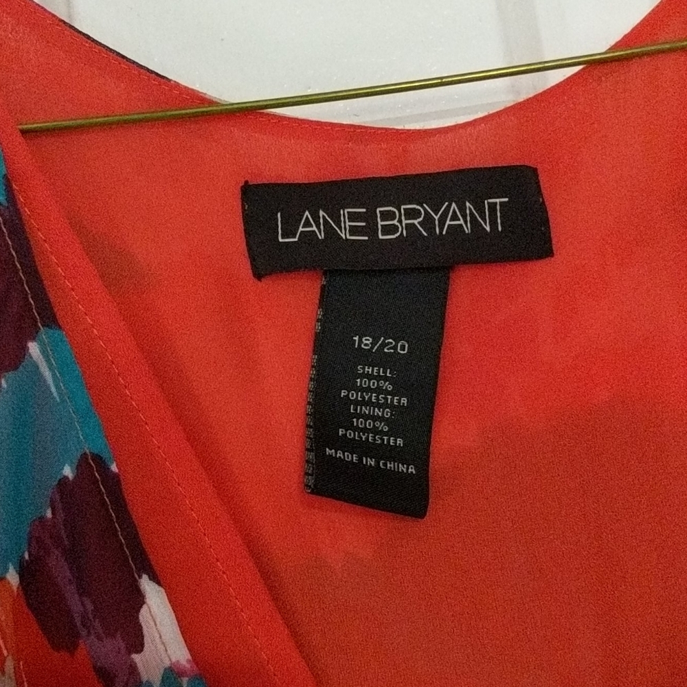 Floral Tie back Lane Bryant shirt - Picture 2 of 4